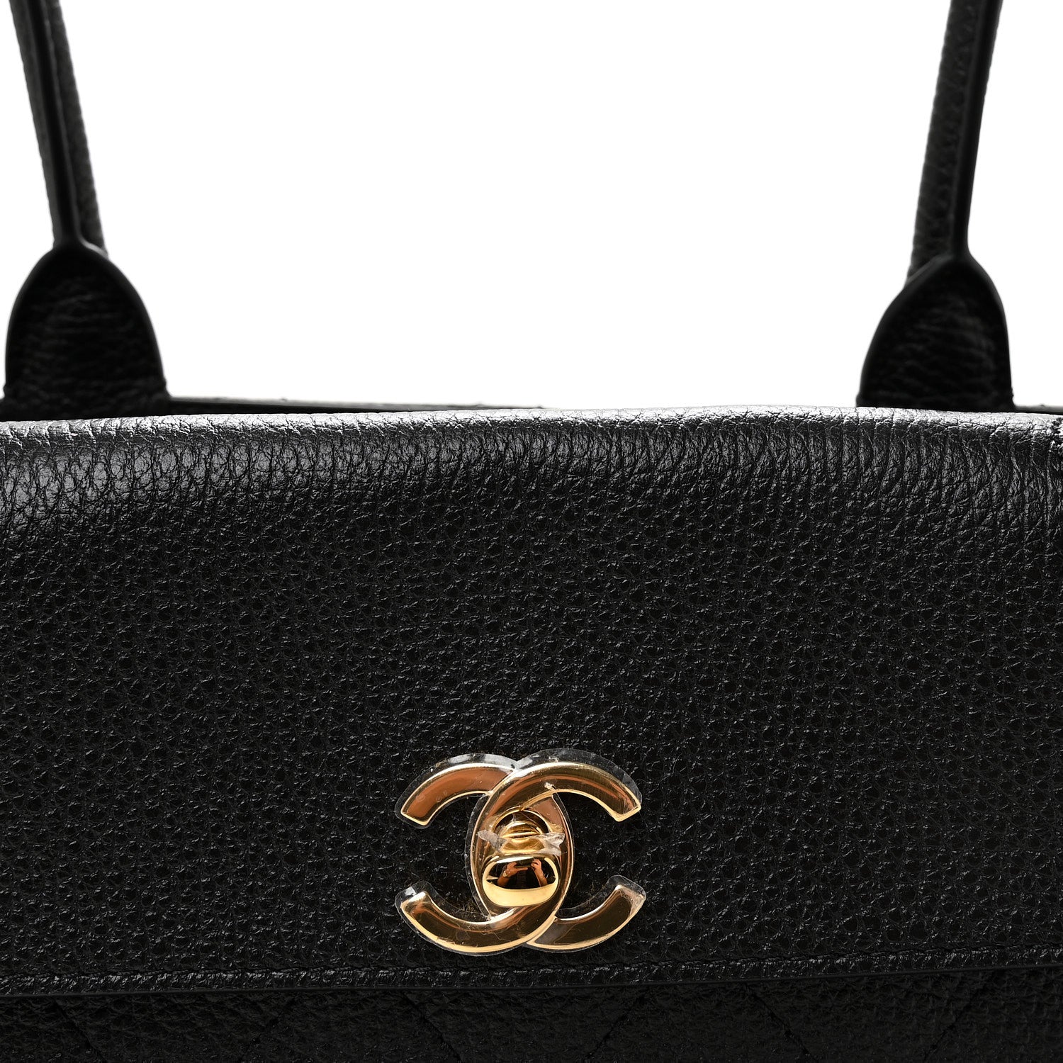 Chanel Grained Calfskin Stitched Urban Essentials Small Shopping Bag Black 8 of 10