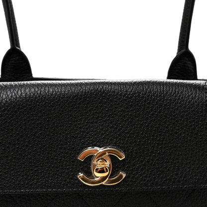 Chanel Grained Calfskin Stitched Urban Essentials Small Shopping Bag Black 8 of 10