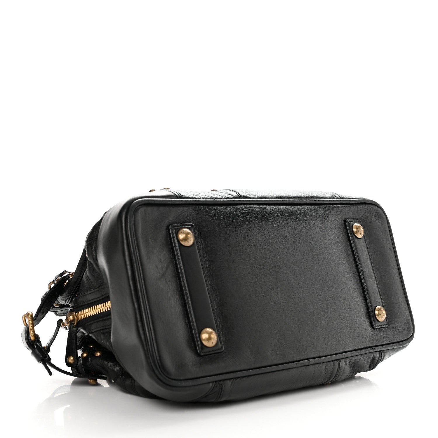 Louis Vuitton Lambskin Riveting Black 4 of 10