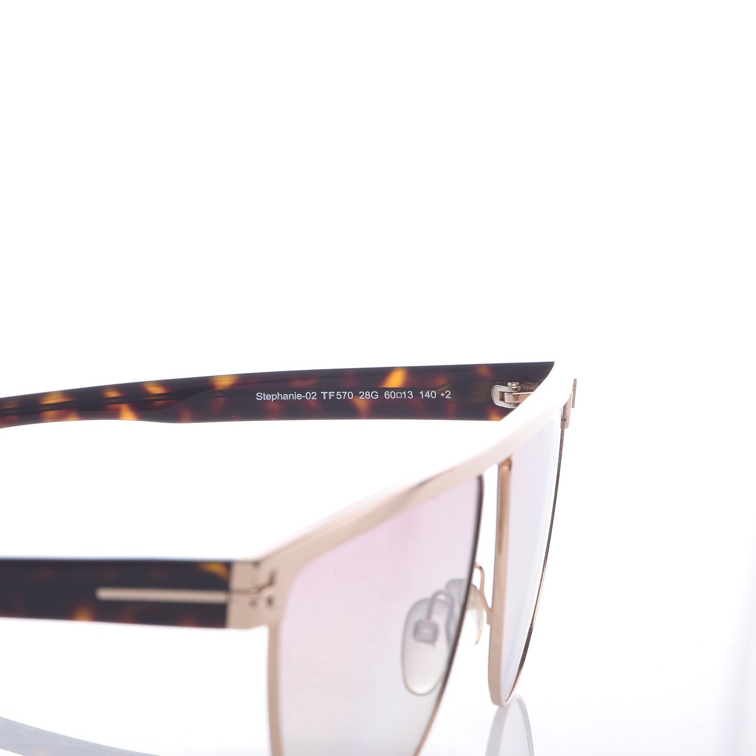 Tom Ford Stephanie Sunglasses TF570 Gold Havana 5 of 8