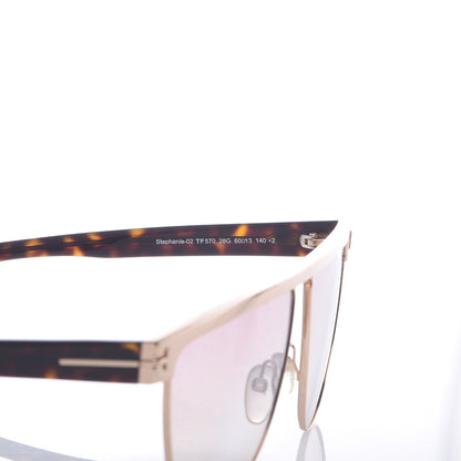 Tom Ford Stephanie Sunglasses TF570 Gold Havana 5 of 8