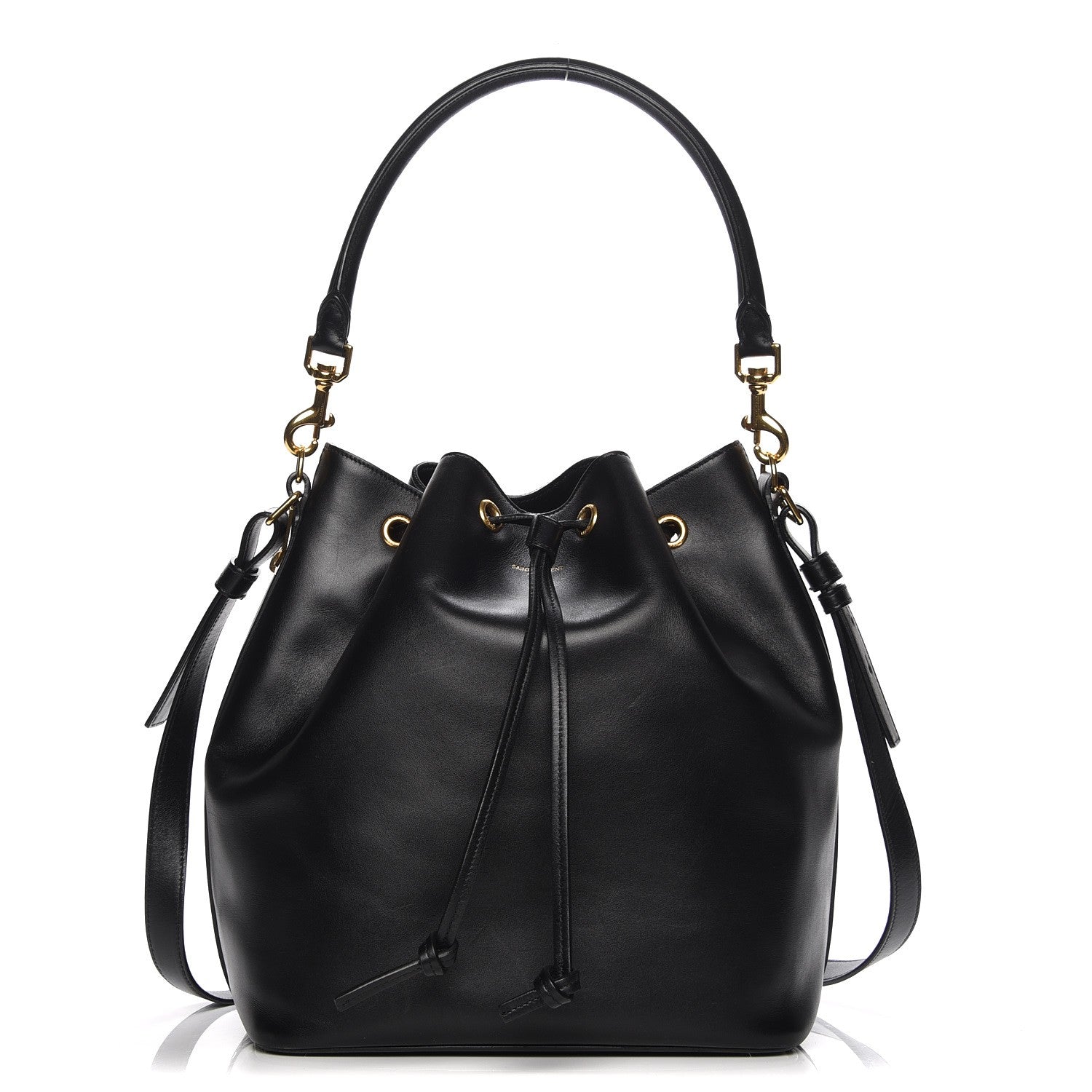 Saint Laurent Calfskin Large Emmanuelle Bucket Bag Black 1 of 8