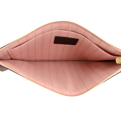Louis Vuitton Damier Ebene Neo Neverfull MM Rose Ballerine 7 of 11