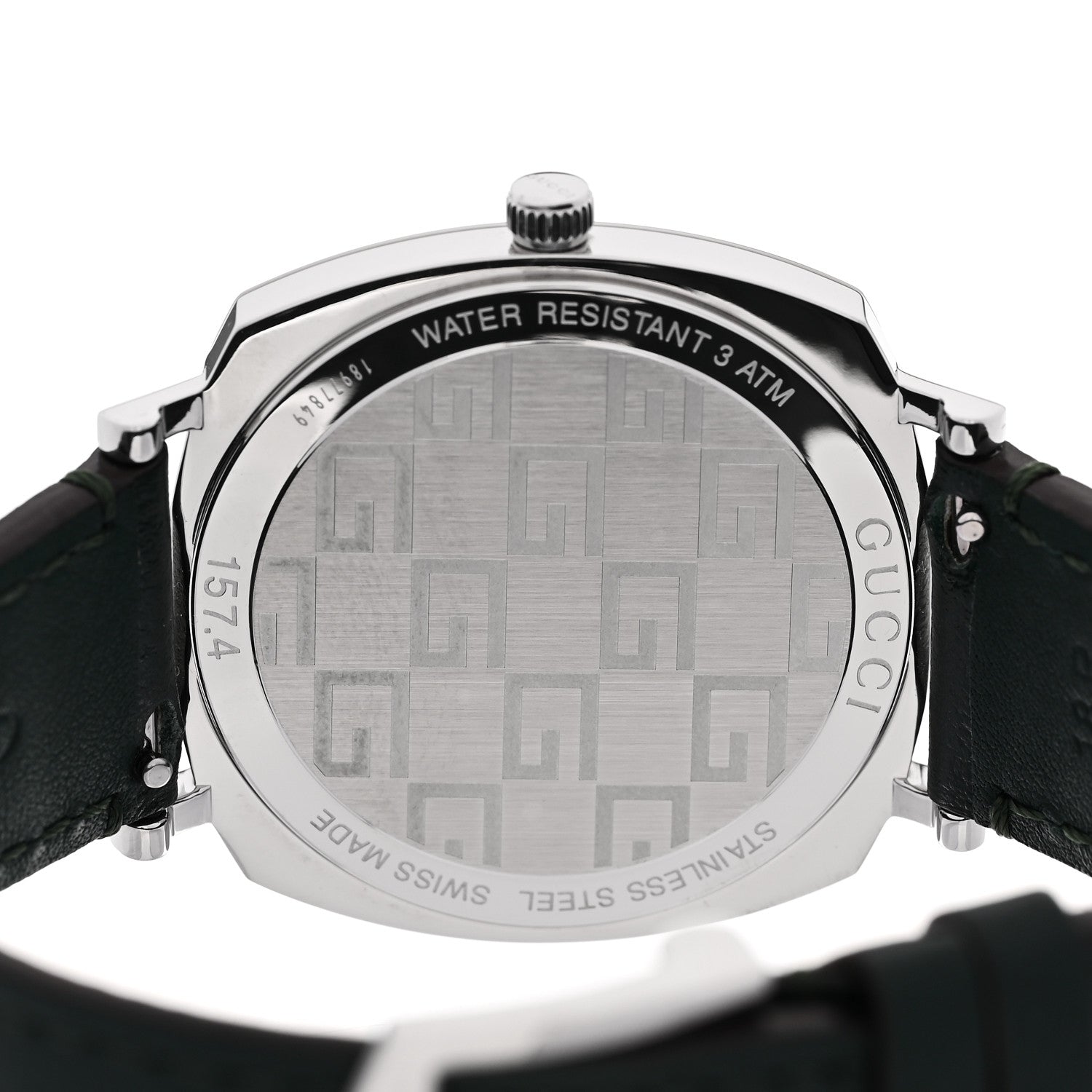 Gucci Stainless Steel Calfskin 35mm Grip Quartz Watch Green 4 of 4
