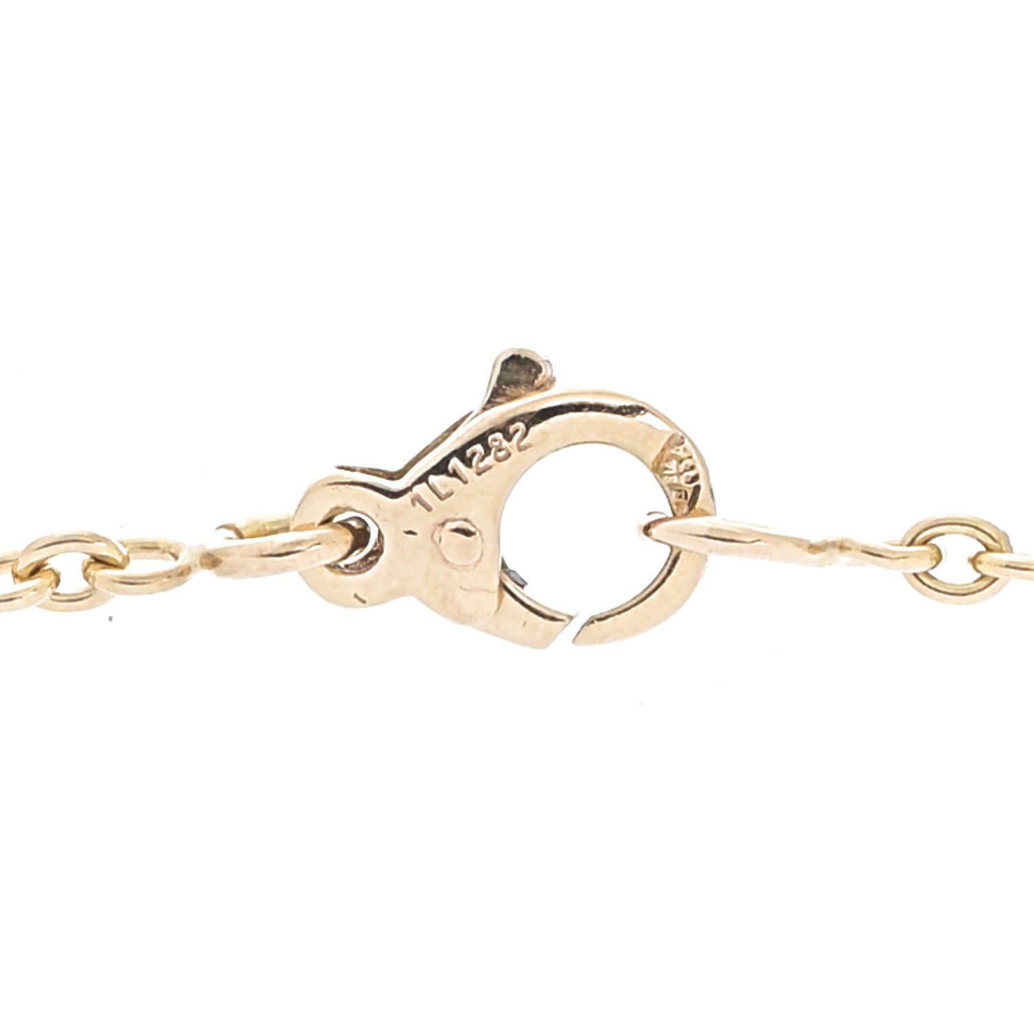 Chanel 18K Yellow Gold Quilted No.5 Charm Pendant Necklace 5 of 7