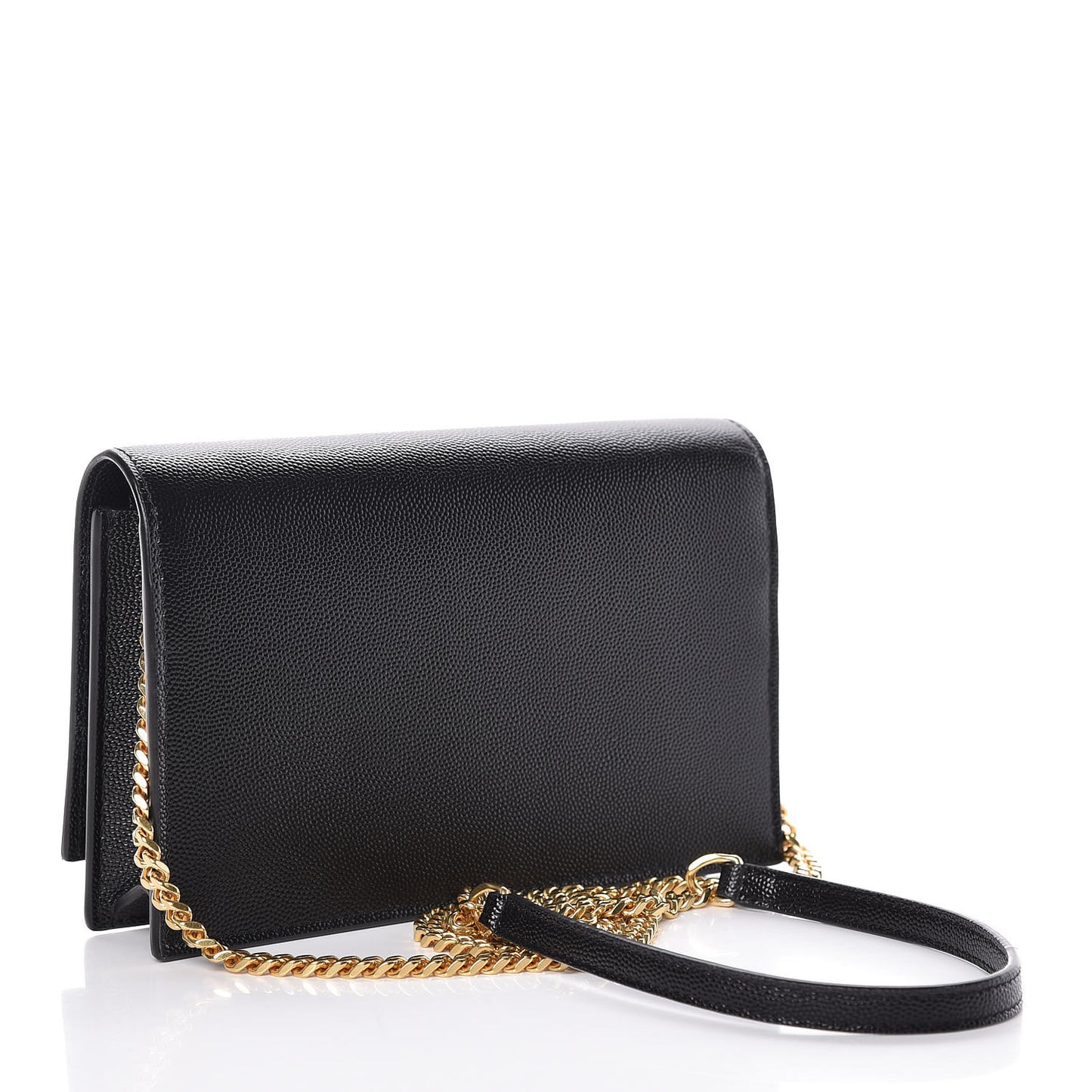 Grain De Poudre Small Classic Monogram Kate Tassel Chain Wallet Black