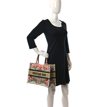 Christian Dior Canvas Embroidered Heart Lights Medium Book Tote Multicolor 2 of 9
