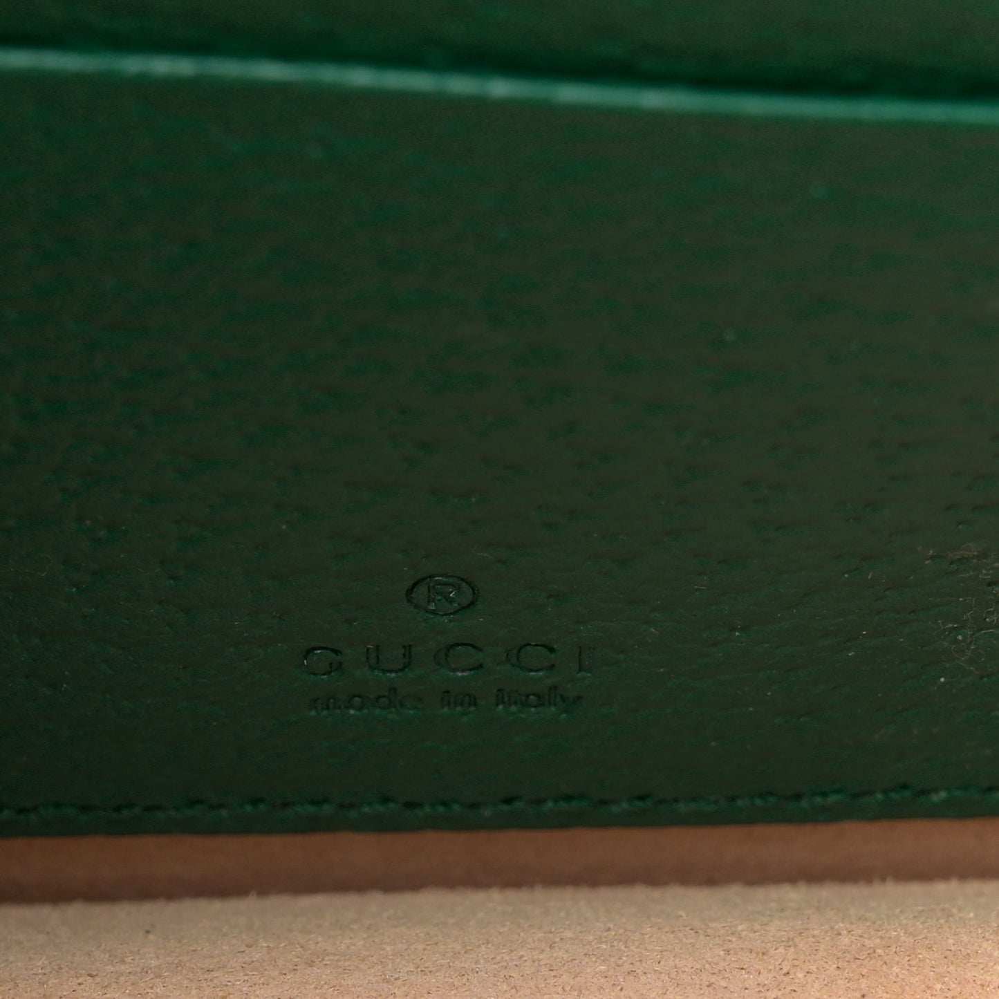 Dollar Pigprint Diana Chain Wallet Green
