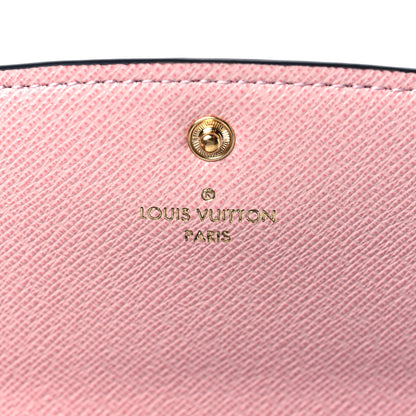 Louis Vuitton Damier Ebene Emilie Wallet Rose Ballerine 6 of 8