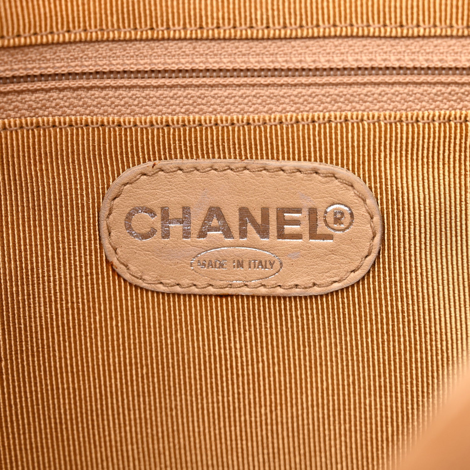Chanel Suede CC Shoulder Bag Beige 6 of 15