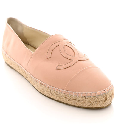 Chanel Lambskin CC Espadrilles 41 Beige 10 of 14