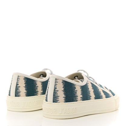 Christian Dior Cotton D-Stripes Walk'N'Dior Low Top Sneakers 40 Deep Ocean 4 of 8