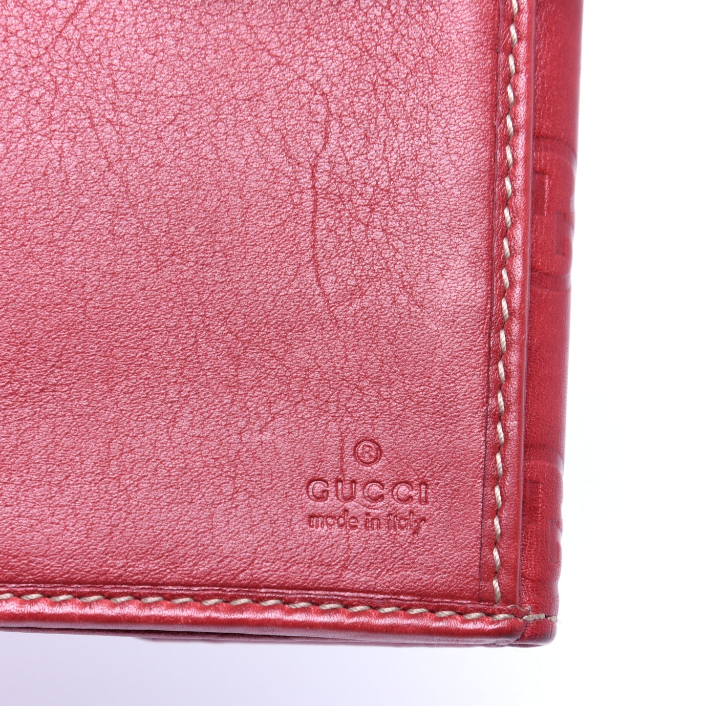Guccissima Princy Continental Wallet Red