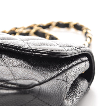 Chanel Caviar Quilted East West Flap Black 12 of 13
