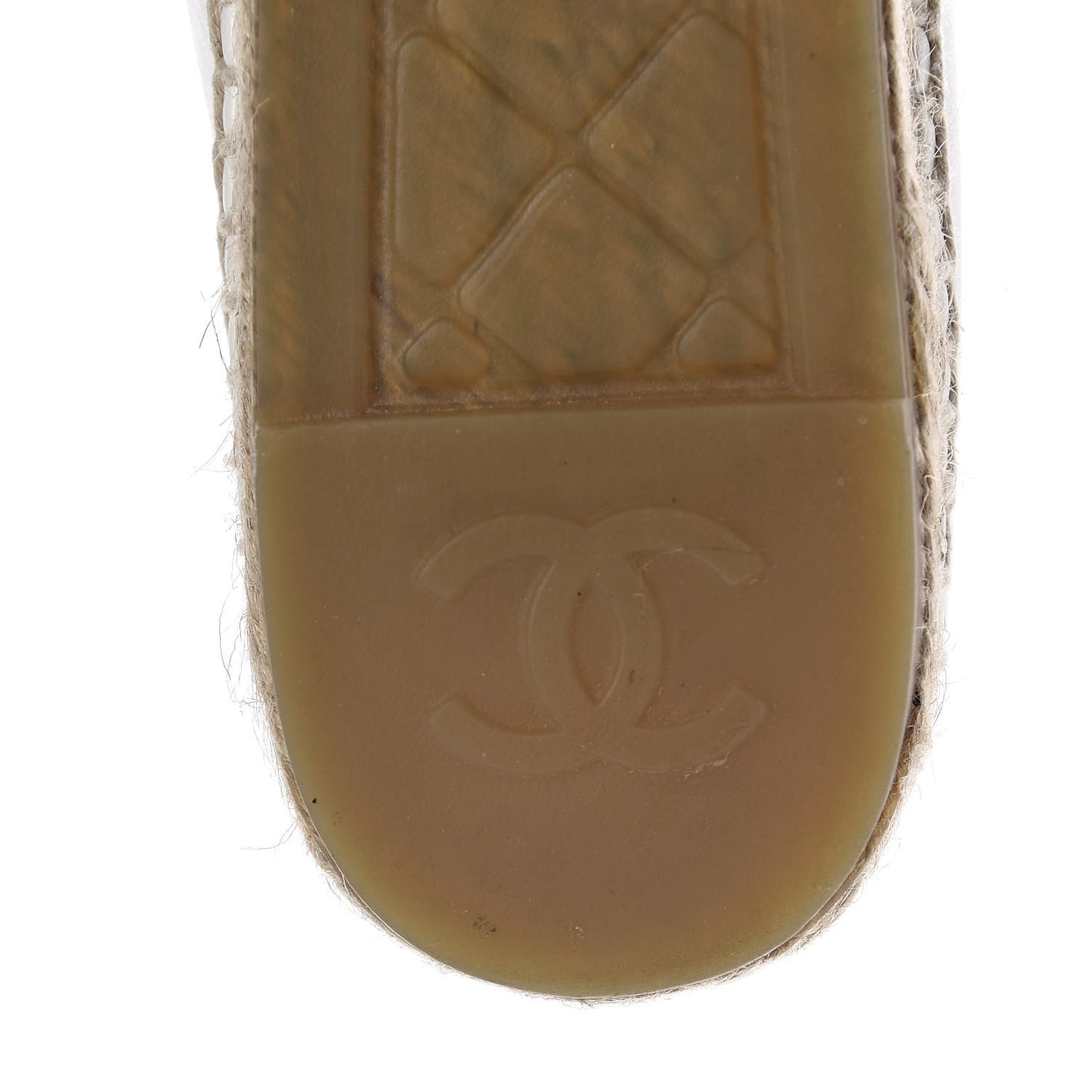 Lambskin CC Espadrilles 37 White