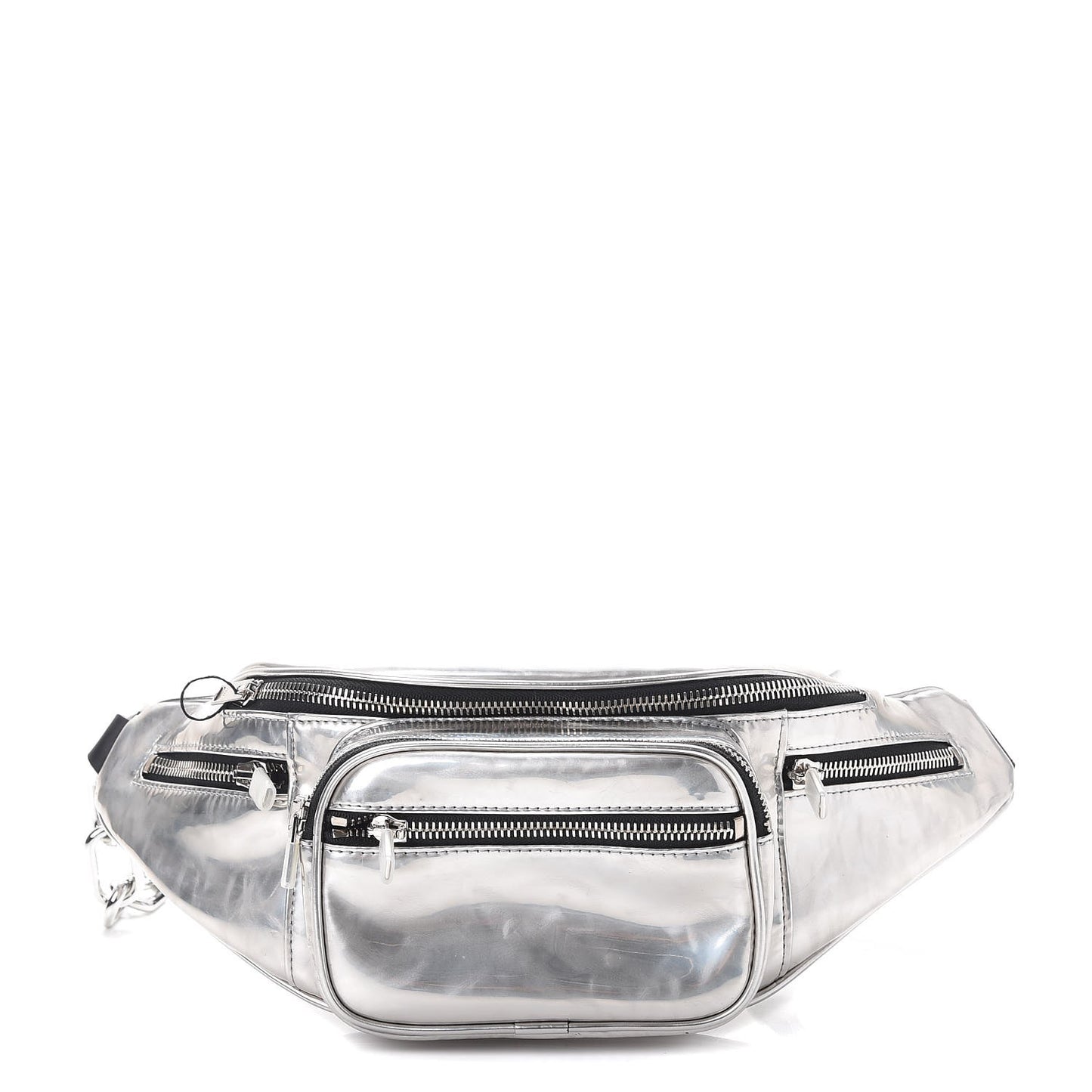 Mirror Mini Attica Chain Fanny Pack Belt Bag Silver