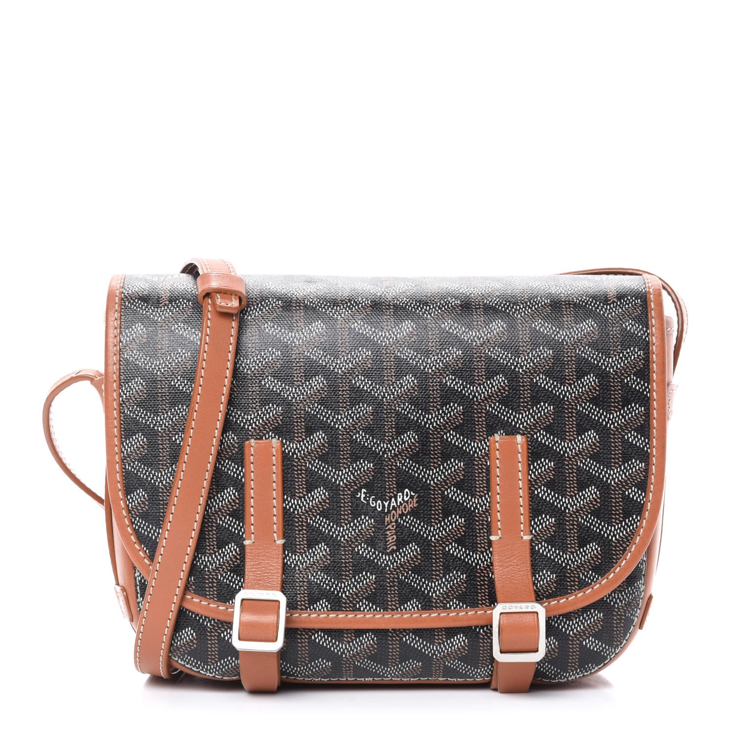 Goyard Goyardine Belvedere PM Messenger Bag Black Gold 1 of 10