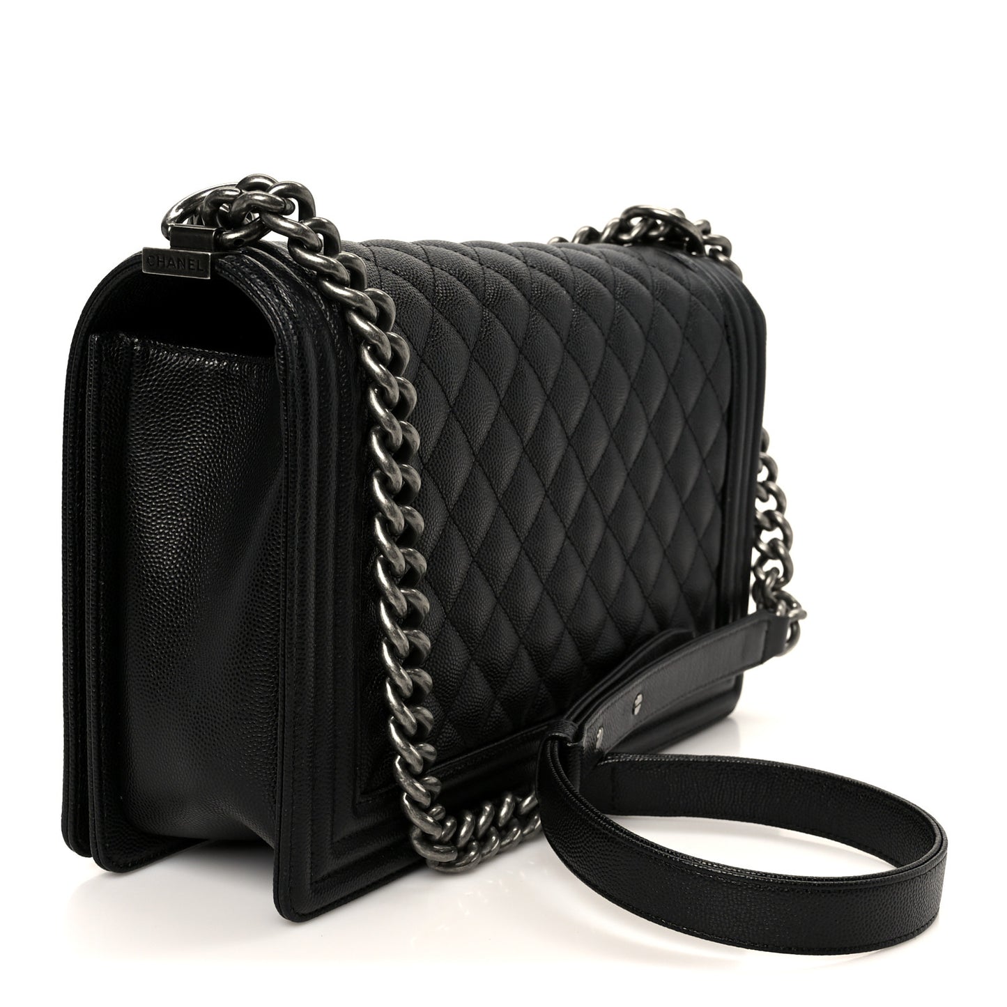 Caviar Quilted New Medium Boy Flap Black