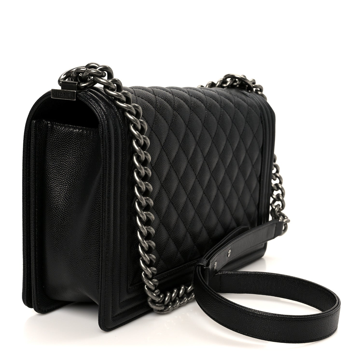 Chanel Caviar Quilted New Medium Boy Flap Black 3 of 10