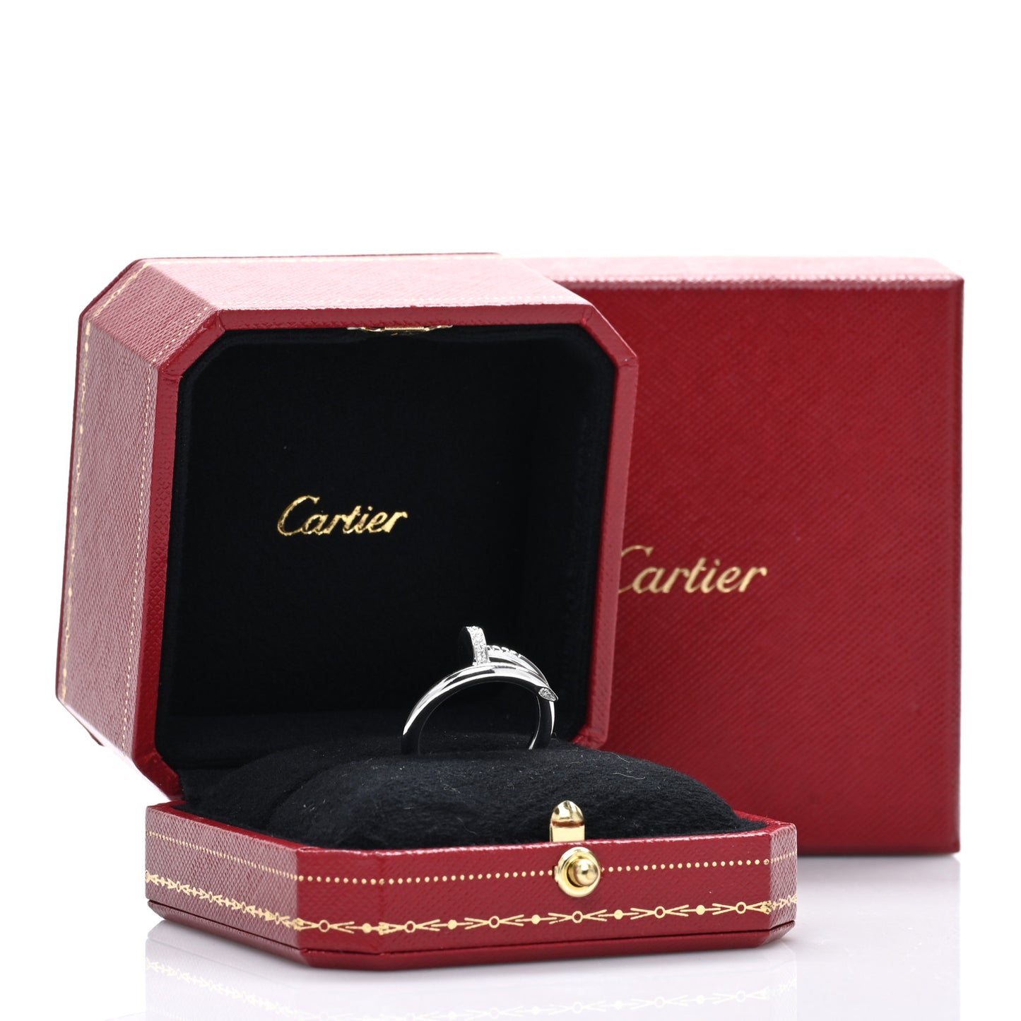 18K White Gold Diamond Juste Un Clou Ring 57 8