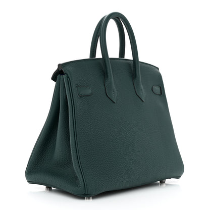 Hermes Togo Swift Officier Birkin 25 Vert Cypress Bleu Zellige 2 of 10