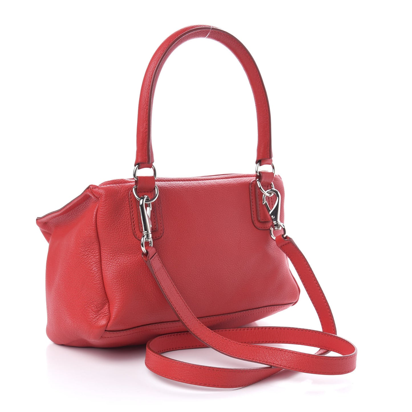 Sugar Goatskin Small Pandora Medium Red