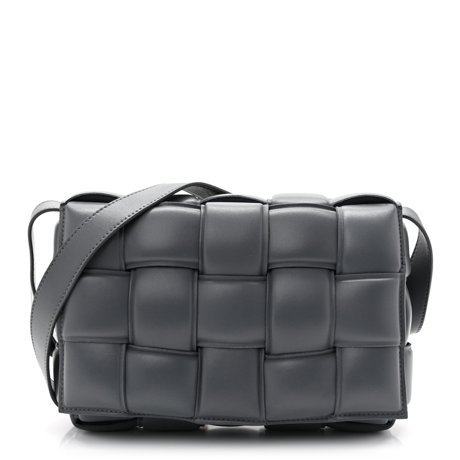 Bottega Veneta Nappa Maxi Intreccio Padded Cassette Crossbody Bag Thunder 1 of 10
