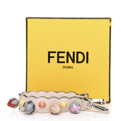 Fendi Calfskin Rosebud Studded Mini Strap You Camelia Multicolor 6 of 6