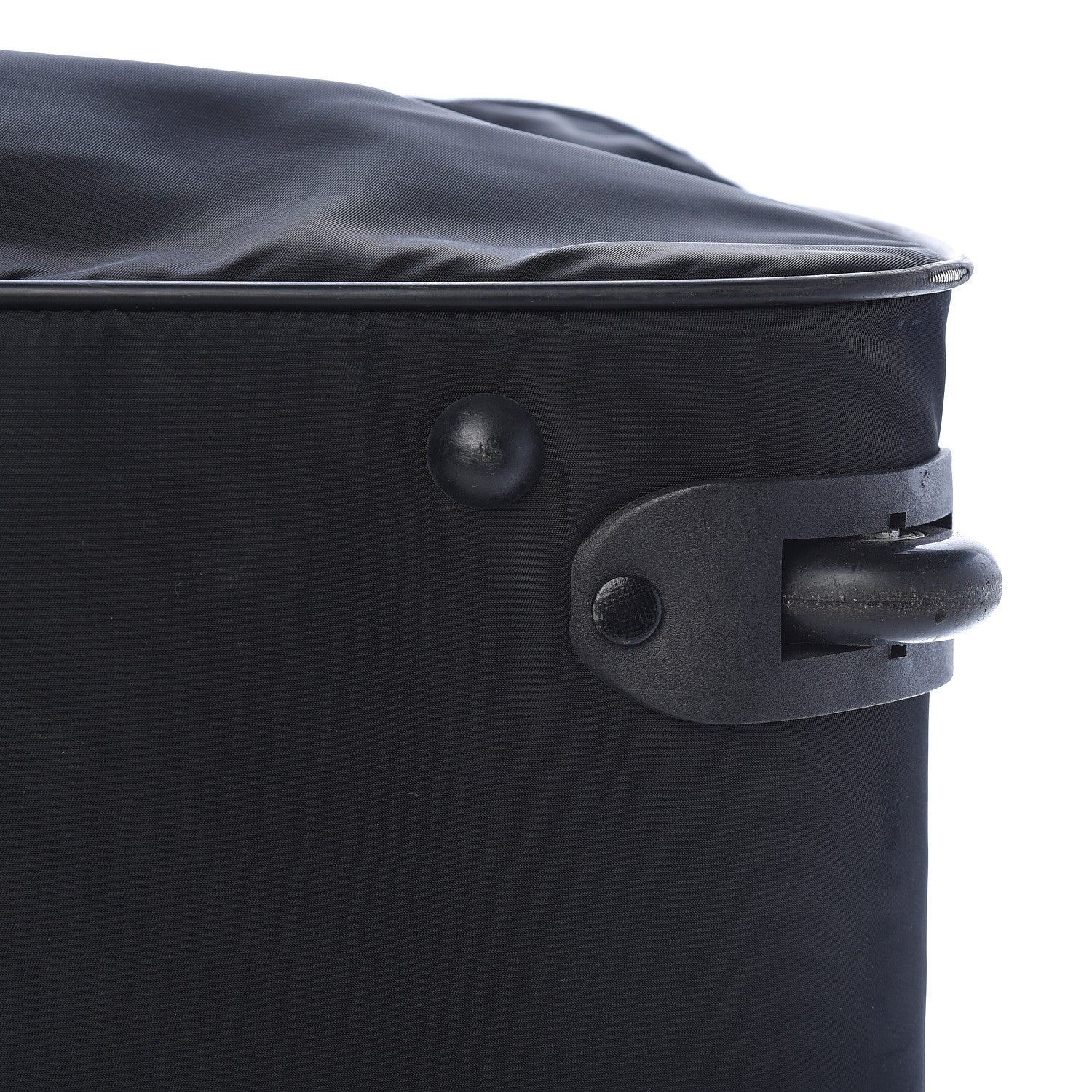 Prada Tessuto Nylon Saffiano Rolling Duffle Black 16 of 18