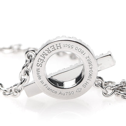 Hermes 18K White Gold Diamond Finesse Bracelet SH 5 of 6