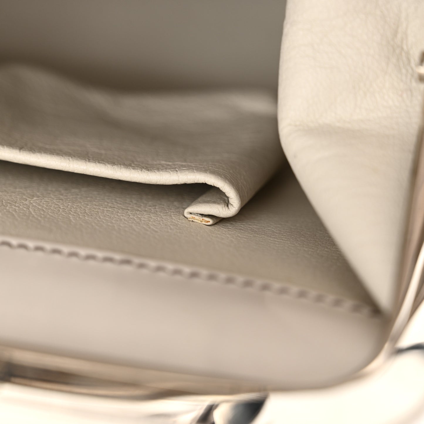 Spazzolato Logo Print Framed Bag Quarzo