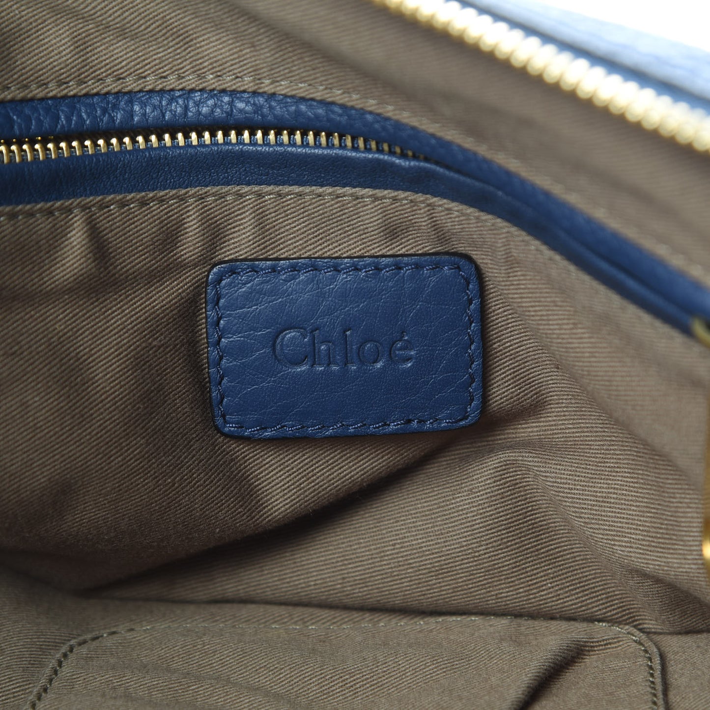 Calfskin Large Marcie Satchel Royal Navy