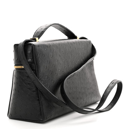 Loro Piana Ostrich Extra Bag L27 Black 3 of 10