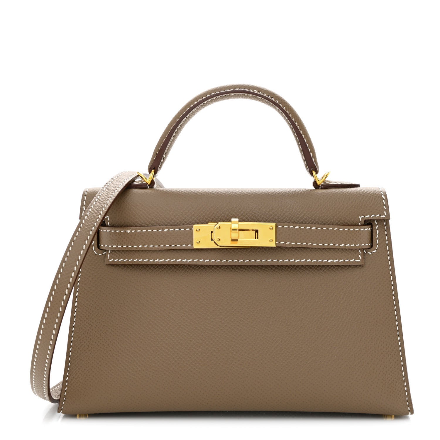 Hermes Epsom Mini Kelly Sellier 20 Etoupe 1 of 11