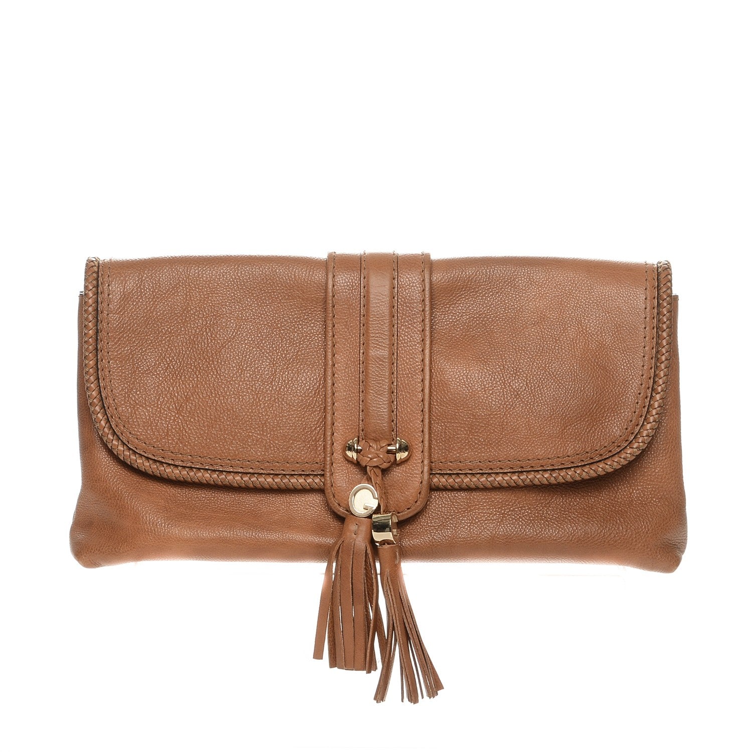Gucci Pebbled Calfskin Marrakech Clutch Camel 1 of 10