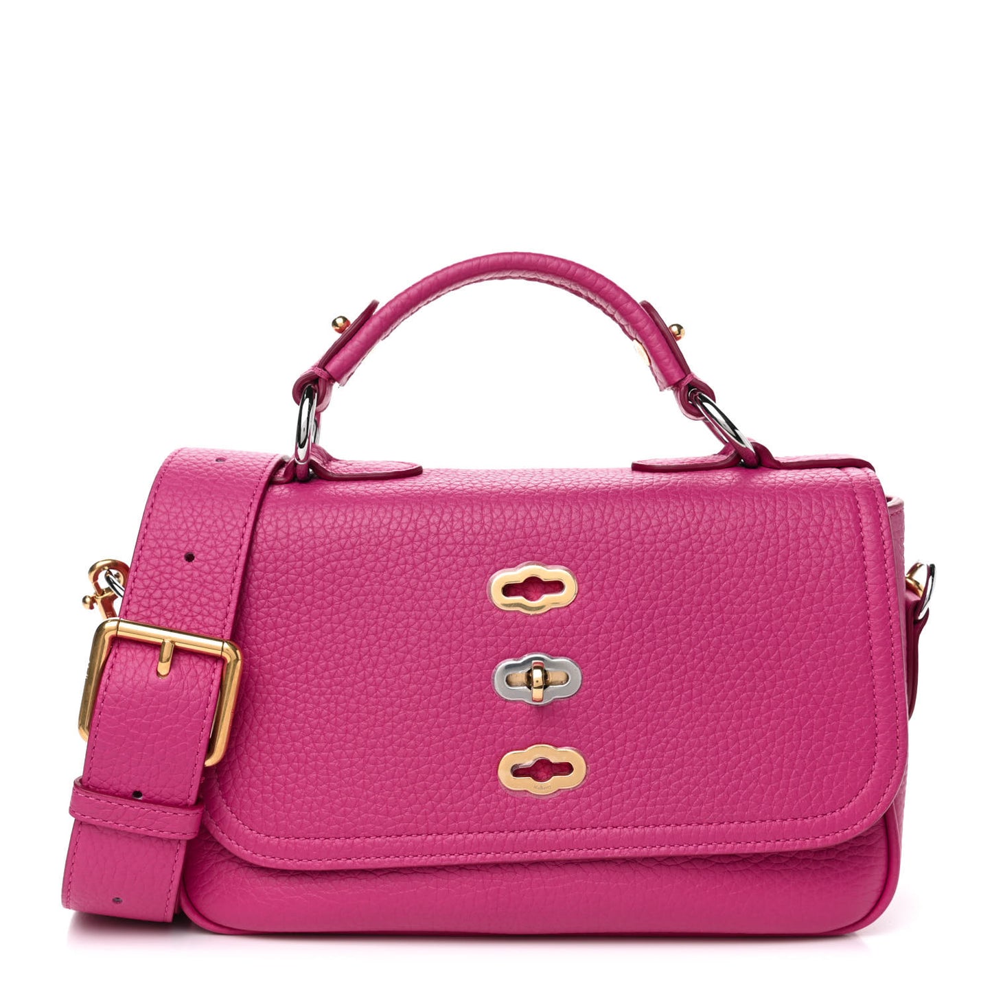 Heavy Grain Calfskin Small Bryn Pink