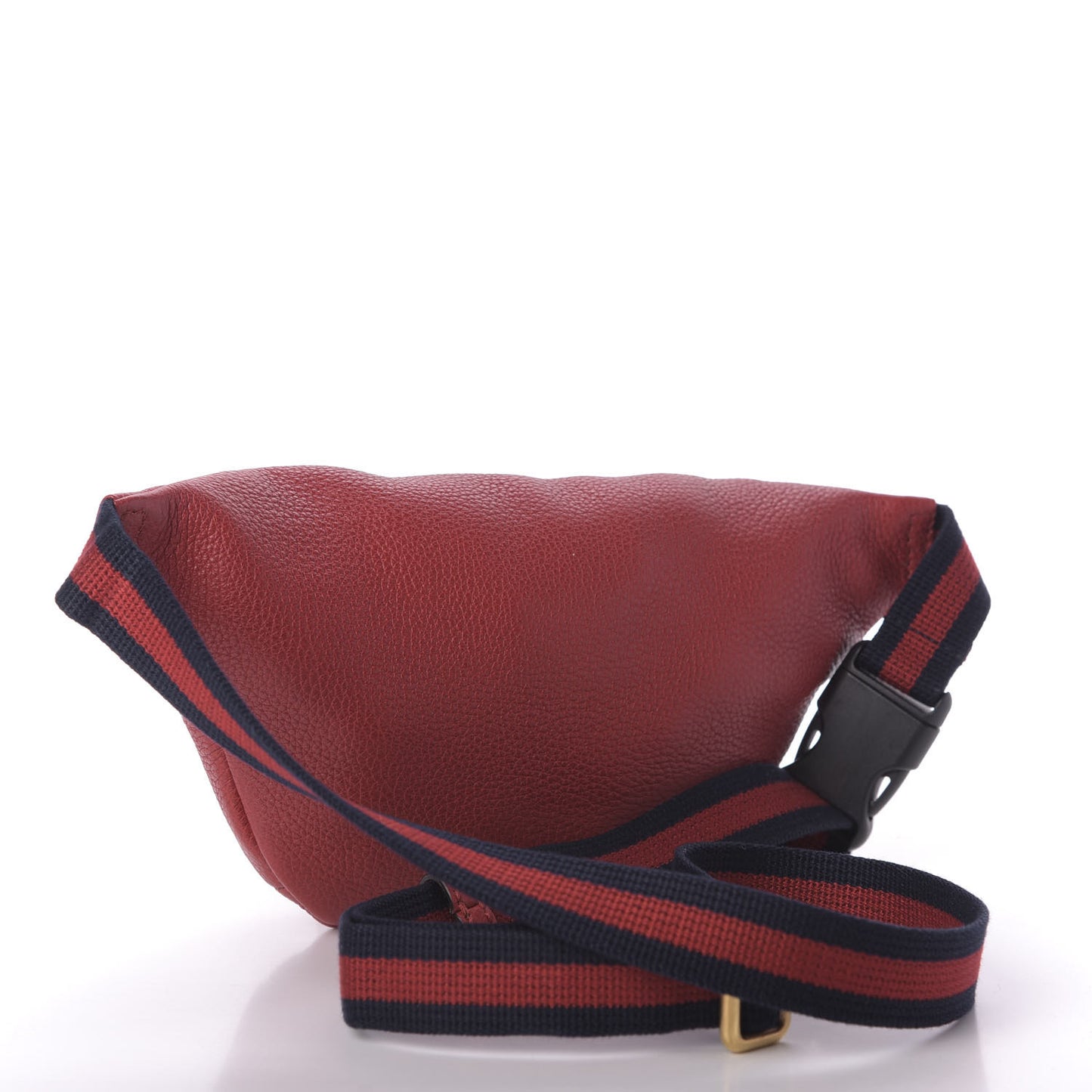 Grained Calfskin Small Logo Belt Bag Hibiscus Red