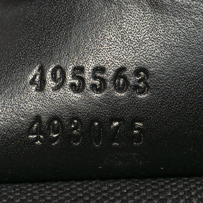 Gucci Soft GG Supreme Monogram Calfskin Web Double Buckle Backpack Black 7 of 10