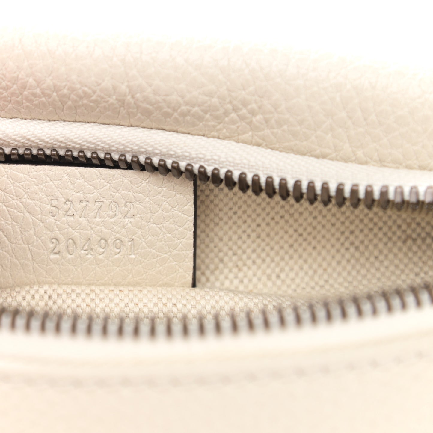 Grained Calfskin Small Logo Belt Bag White