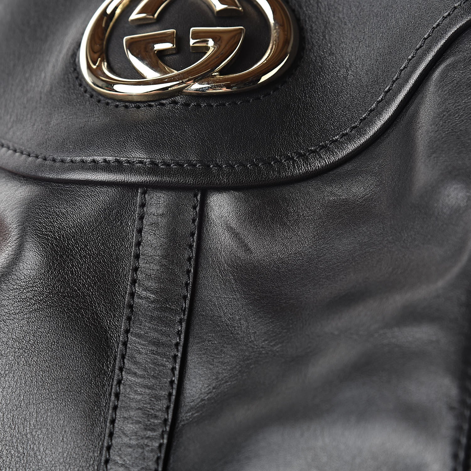 Gucci Calfskin Interlocking G Boots 38.5 Black 14 of 14