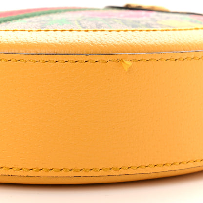 Gucci GG Supreme Monogram Flora Web Mini Ophidia Round Shoulder Bag Beige Multicolor Crop 10 of 11