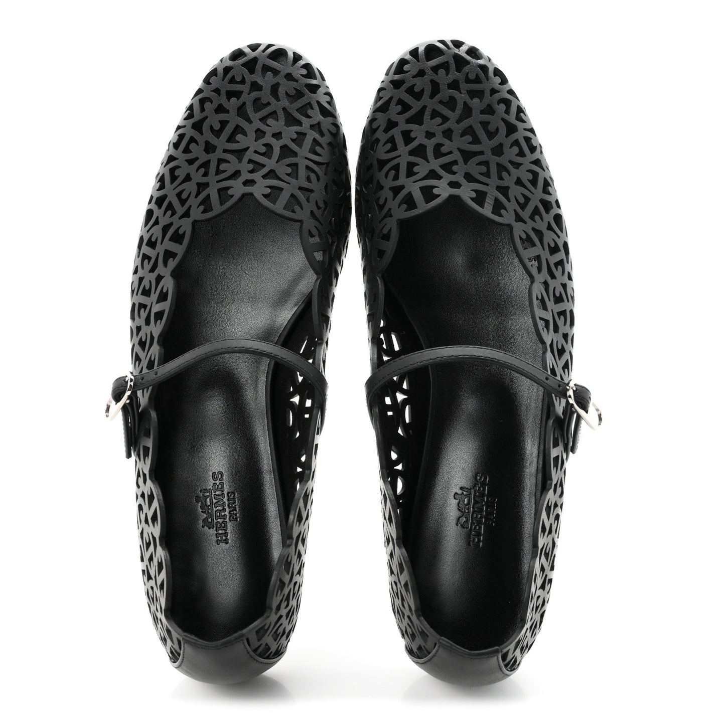 Calfskin Meli Ballet Flats 38.5 Black