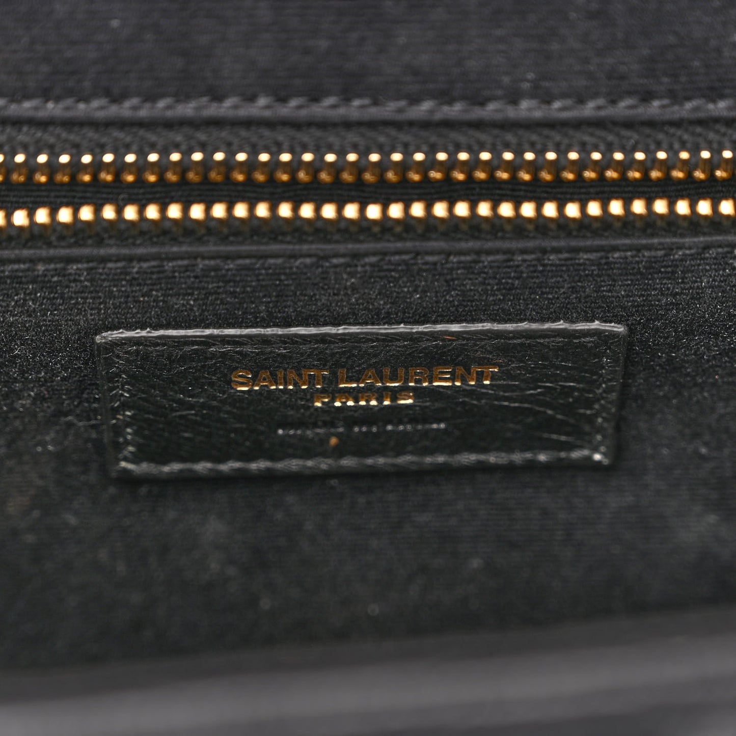 Grain De Poudre Textured Mixed Matelasse Large Triquilt Monogram Satchel Black