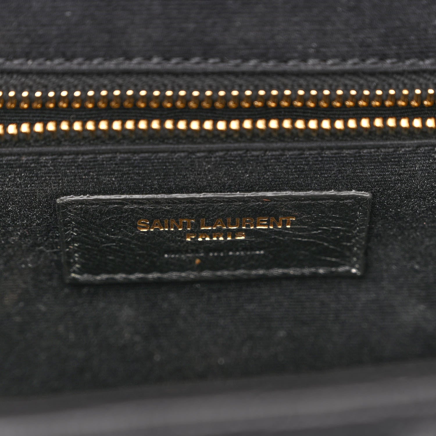 Saint Laurent Grain De Poudre Textured Mixed Matelasse Large Triquilt Monogram Satchel Black 6 of 9