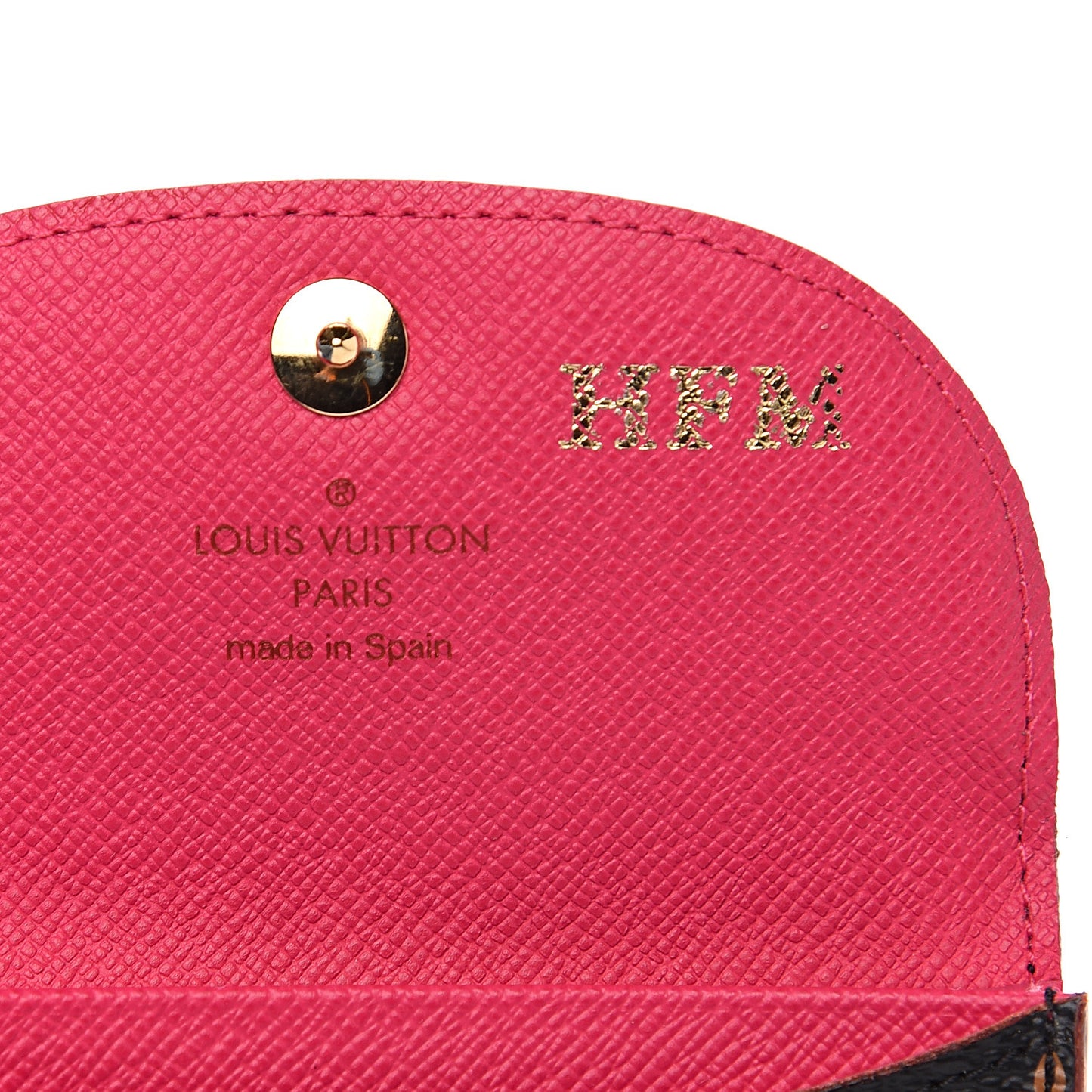 Monogram Multicolor Business Card Holder Black Grenade