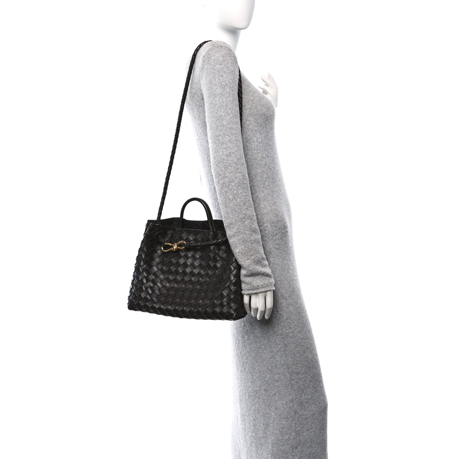 Bottega Veneta Nappa Intrecciato Medium Andiamo Shoulder Bag Fondant 2 of 10