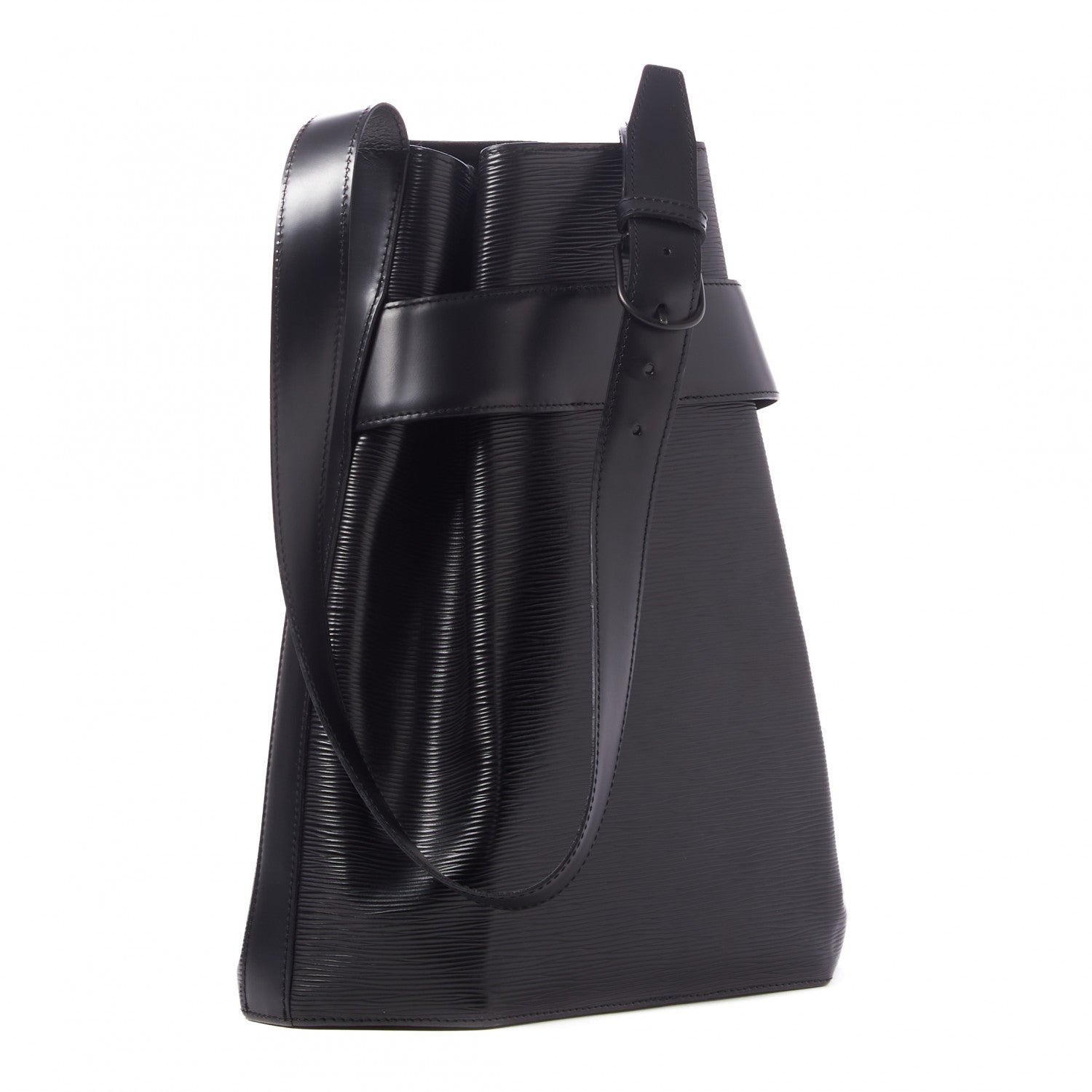 Louis Vuitton Epi Sac D'Epaule GM Black 3 of 9