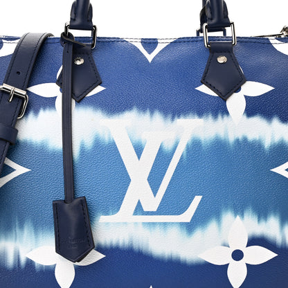 Louis Vuitton Monogram Escale Speedy Bandouliere 30 Blue 8 of 11