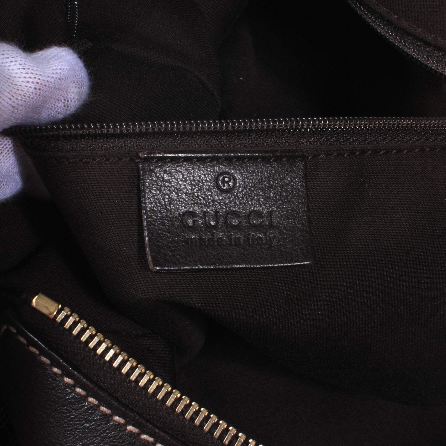 Monogram Large D Gold Hobo Ebony