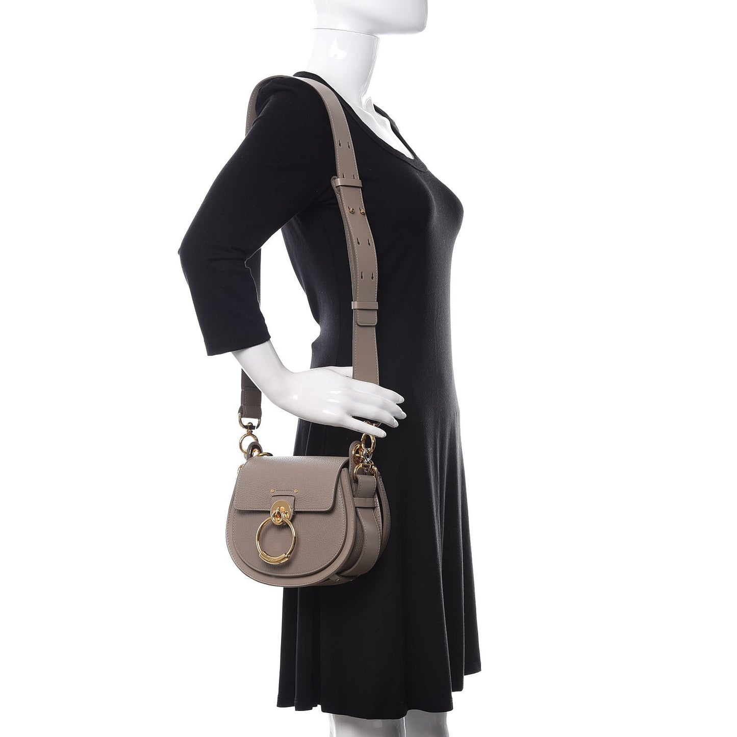Calfskin Small Tess Bag Motty Grey